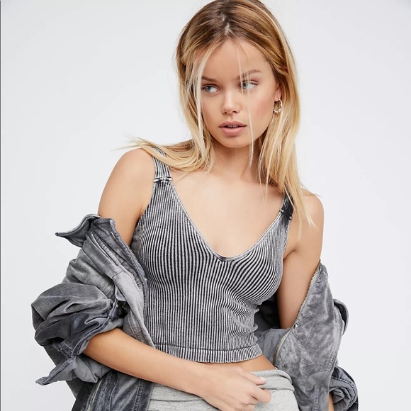 Free People Tops - New Free People Intimates Washed Seamless Crop XS/S
